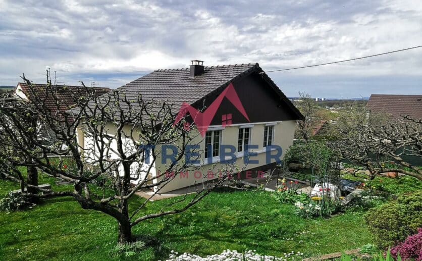 Maison Montbéliard  sur 15 ares de terrain avec sous sol et garage maison avec Treiber immobilier