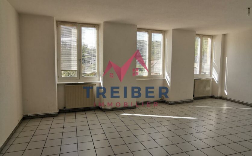 Hérimoncourt (25), appartement  traversant de 93 m2  trois chambres avec abri voiture dernier étage en vente