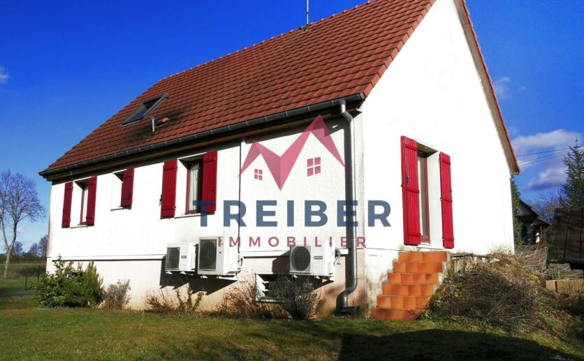 Maison Montreux-Vieux (68), villa sur sous sol avec 5 chambres, garage et jardin privatif